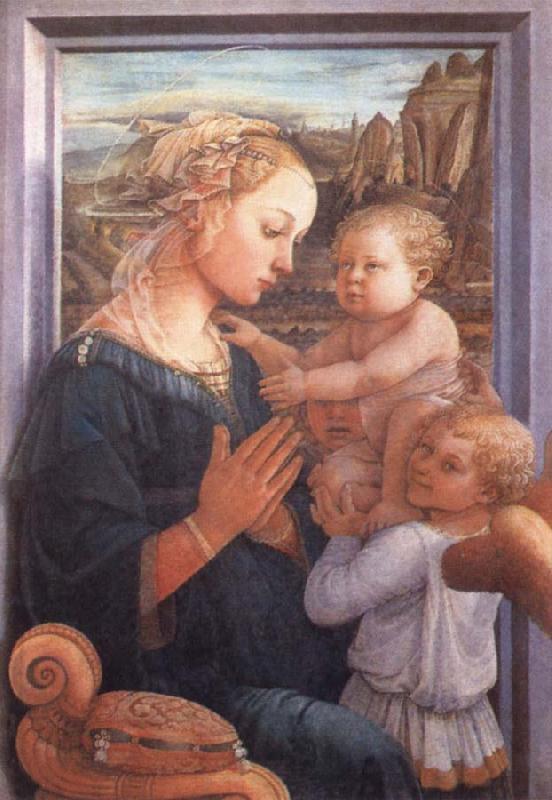 Filippino Lippi Madonna with the Child and Two Angels oil painting image